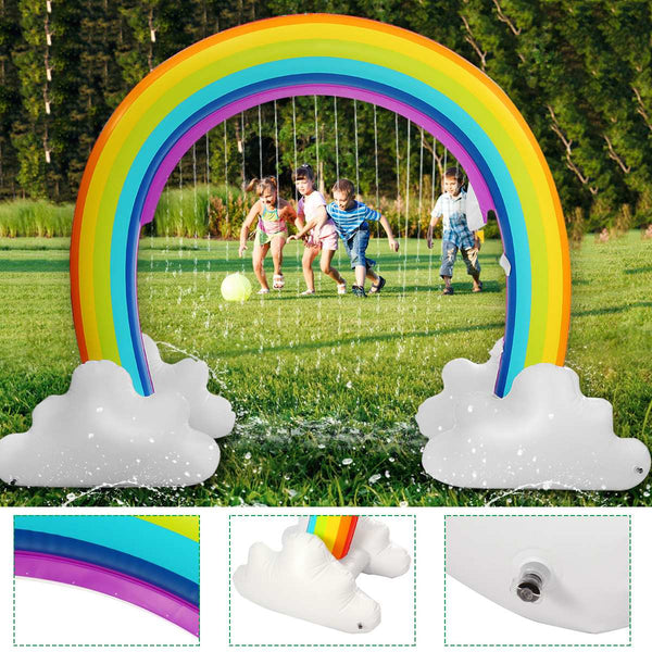 Kids Inflatable Water Sprinkler Rainbow Child Play